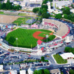 WITH FIVE games left in the season, Pawtucket Red Sox attendance is at 433,588, which on a per-game basis is below last year's total of 515,665. The team will not be able to match the 2014 number in the games remaining. / COURTESY PAWTUCKET RED SOX