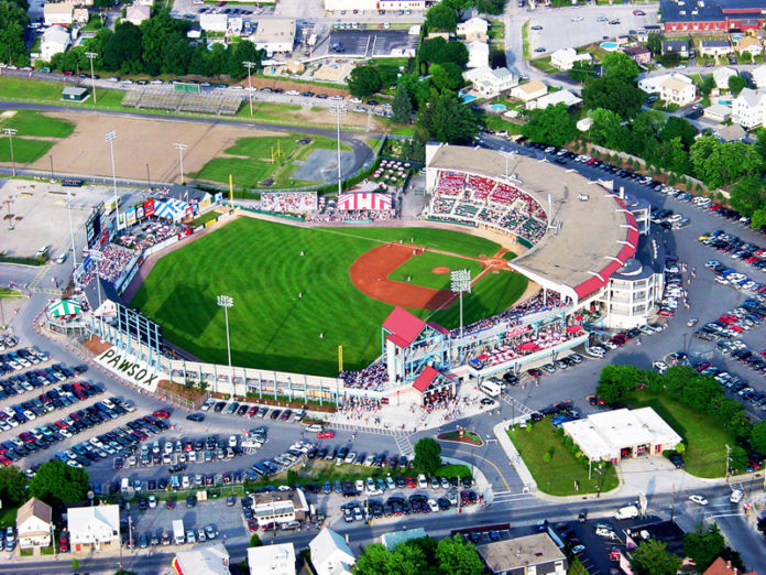 WITH FIVE games left in the season, Pawtucket Red Sox attendance is at 433,588, which on a per-game basis is below last year's total of 515,665. The team will not be able to match the 2014 number in the games remaining. / COURTESY PAWTUCKET RED SOX