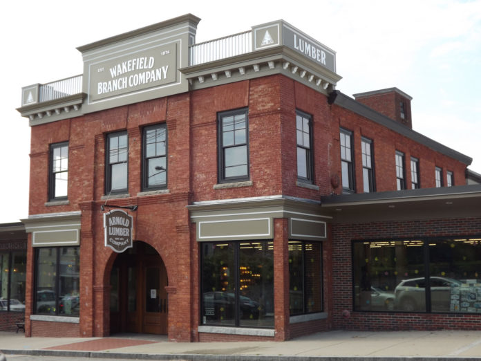 ARNOLD LUMBER is one of 11 Rhody Award winners  that will be recognized on Sept. 27 at the Dunes Club in Narragansett. It was recognized for rehabbing the brick storefront of the Wakefield Branch Company Building (c. 1874) .