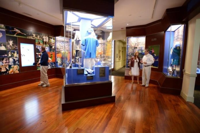 THE INTERNATIONAL Tennis Hall of Fame has exceeded its $15 million goal for its Match Point Capital Campaign. Pictured is one of the results of the campaign - a renovated museum, which reopened in May. / COURTESY INTERNATIONAL TENNIS HALL OF FAME