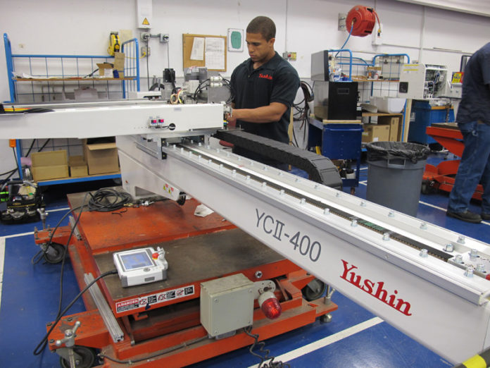 OFFICIALS WILL celebrate the expansion at Yushin America Inc. on Friday, a $2 million project that saw the plant increase its manufacturing and warehouse space by 77 percent. / COURTESY JESSICA VARRONE