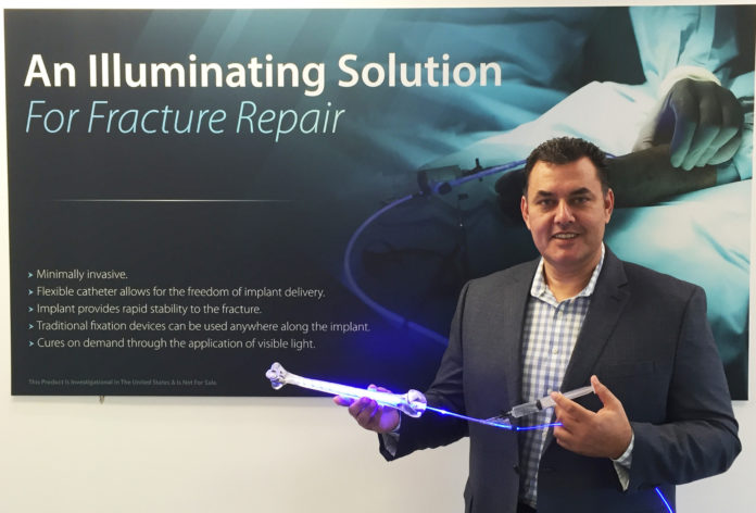 MANNY AVILA has been named president and CEO of IlluminOss Medical, the developer of a first-of-its-kind repair system for bones that uses a light-cured polymer to fill gaps and give much faster strength to broken bones than traditional methods of repair. / COURTESY ILLUMINOSS MEDICAL