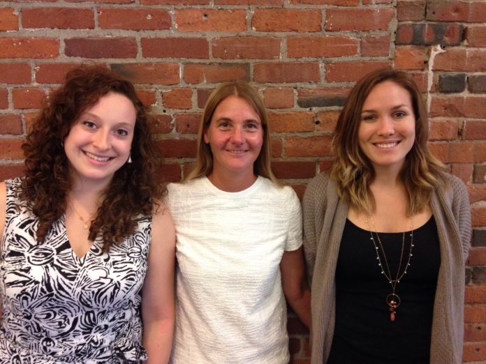 From left, Isabella Cassell, Kelly Ramirez and Cayla Mackey of the Social Enterprise Greenhouse nonprofit network are working to broaden access to healthy, local food in Rhode Island.