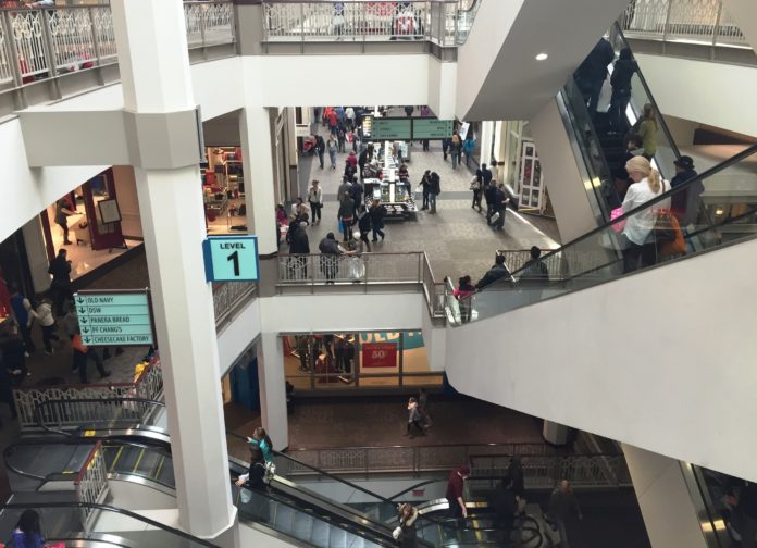 SHOPPERS take advantage of Black Friday deals at the Providence Place mall last year. / PBN FILE PHOTO/ELI SHERMAN