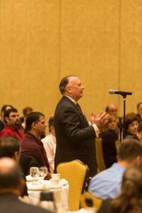John Tickner, Rose & Kiernan Insurance & Benefit Services, asks the panel a question
/ Rupert Whiteley