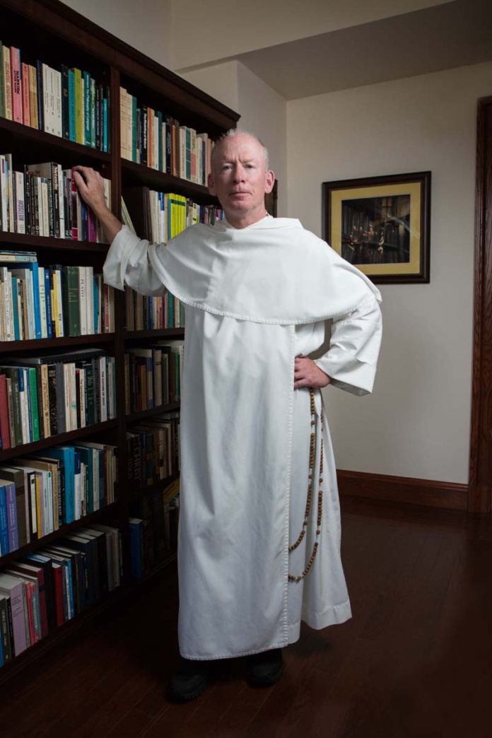 THE REV. BRIAN J. SHANLEY, O.P., has been president of Providence College since 2005. A PC alumnus, Shanley was ordained a member of the Dominican Order of Preachers in 1987. He says PC students are taught to strive for balance in their career pursuits. / PBN PHOTO/RUPERT WHITELEY