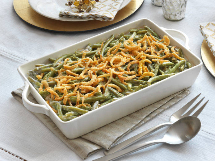 TWENTY-THREE PERCENT of Rhode Islanders plan to eat green bean casserole this Thanksgiving, according to a Del Monte survey.  That puts the Ocean State at No. 37 among the 50 states when ranked by their love of the side dish. / COURTESY DEL MONTE