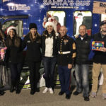 Stuff-a-Bus drive nets more than 1,700 donations for Toys for Tots From left, Barbi Jo DiMaria of 92 PRO FM; Bekah Berger of Hot 106; Lisa Anjos Pariseault of Pride Hyundai of Seekonk, Mass.; Jessica Schiano of 92 PRO FM; Master Gunnery Sgt. Frank Impagliazzo of the U.S. Marine Corps; Darren Jodoin of Paradigm Media Consultants; and Nick Guiliano of Hot 106 stand with a bus stuffed with toys. The Pride Hyundai dealership-led toy drive collected more than 1,700 toys and $2,000 in cash in Warwick, R.I., for the Toys for Tots Foundation. / PRIDE HYUNDAI OF SEEKONK