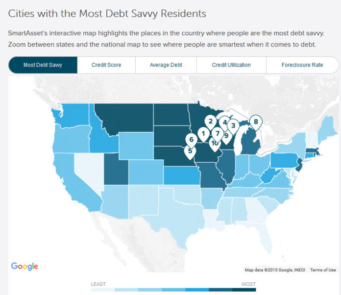 PROVIDENCE IS the most debt-savvy city in the Ocean State, according to SmartAsset, which ranked 195 cities across the country. Rhode Island's capital city ranked 49th nationally. / COURTESY SMARTASSET