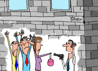 Editorial Cartoon: Crowdfunding / By Jerry King / www.artizans.com