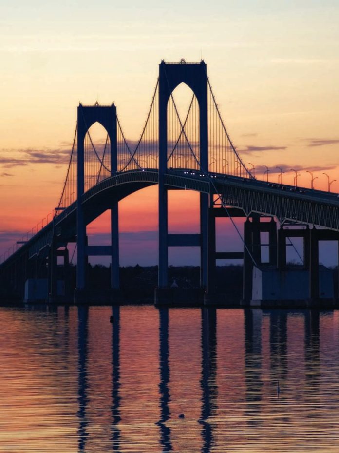 STANDARD & POOR'S RATINGS SERVICES gave bonds that the R.I. Turnpike and Bridge Authority is set to issue its third-highest rating. The agency plans to use proceeds from the bonds to perform work on the Newport Pell Bridge (shown) as well as the other three bridges it has responsibility for. / COURTESY R.I. TURNPIKE AND BRIDGE AUTHORITY