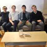THE GREYCORK TEAM, from left to right, Alec Babala, Jonah Willcox-Healey, Myung Chul (Bruce) Kim and John Humphrey. The easy-to-assemble furniture business has closed after four years in business. / PBN FILE PHOTO/FRANK MULLIN