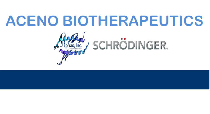 EPIVAX AND SCHROEDINGER have created a new company, Aceno Therapeutics, to design 