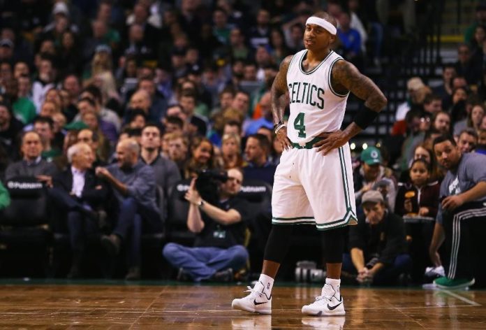 THE BOSTON CELTICS PLACED fourth on Forbes' list of the most valuable basketball teams, with a value of $2.1 billion. Pictured is Isaiah Thomas. / COURTESY FORBES