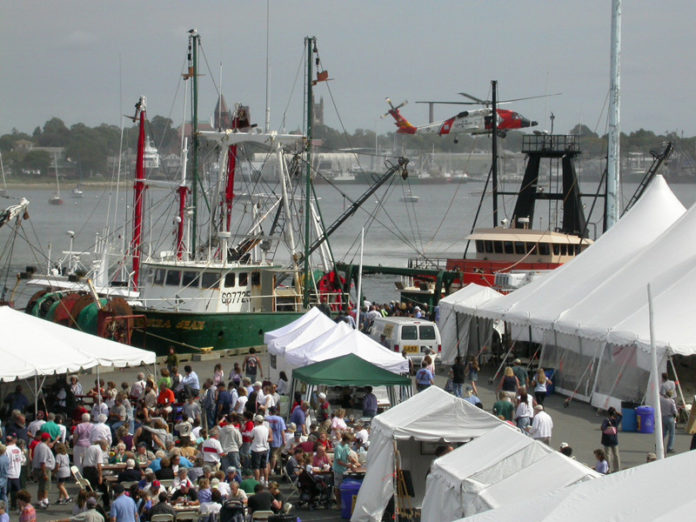 THE NEW BEDFORD FISHING HERITAGE CENTER is leasing space in the New Bedford Whaling National Historical Park in order to open a physical space for its exhibits and programs. The center's programs celebrate the city's marine heritage, which is also recognized during the New Bedford Working Waterfront Festival. / COURTESY NEW BEDFORD WORKING WATERFRONT FESTIVAL