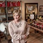 SUCCESS BREWING: Stephanie Additon, owner of Java Skincare, is seen in her store at 14 Main St. in North Kingstown. Additon's showroom has an eclectic assortment of items for sale. / PBN PHOTO/  MICHAEL SALERNO