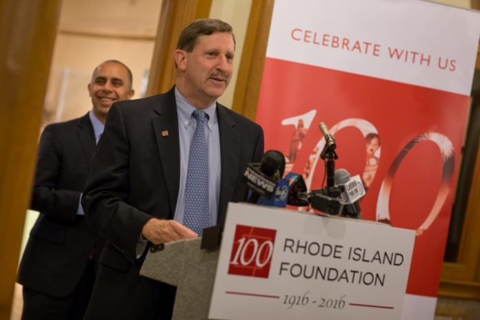 NEIL D. STEINBERG, Rhode Island Foundation president, announced Wednesday that 43 projects in all 39 cities and towns will share $500,000 in Centennial Community grants funding. / COURTESY RHODE ISLAND FOUNDATION