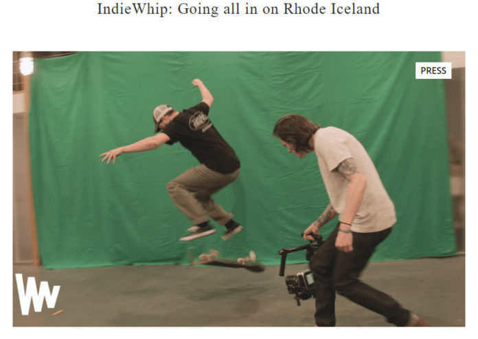 INDIEWHIP is having a little fun with its mistake earlier this week when it included footage of a skateboarder in Iceland in a Rhode Island tourism video.  Now the Providence company says it is "going all in on Rhode Iceland." / COURTESY INDIEWHIP