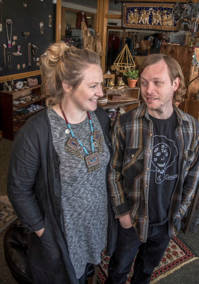 LIKE-MINDED: Providence Share Space owners Dana and Josh Kretzmann run their own shop and offer space to other businesses. / PBN PHOTO/MICHAEL SALERNO