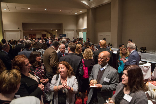 250 FAMILY, FRIENDS AND COLLEAGUES joined with the 14 honorees to celebrate excellence in company C-Suites at PBN's inaugural C-Suite Awards program Tuesday at the Omni Providence Hotel. / PBN PHOTO/RUPERT WHITELEY
