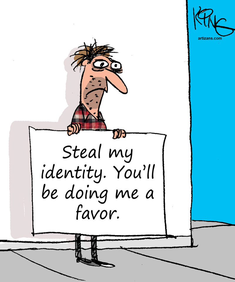 Identity Theft Cartoon