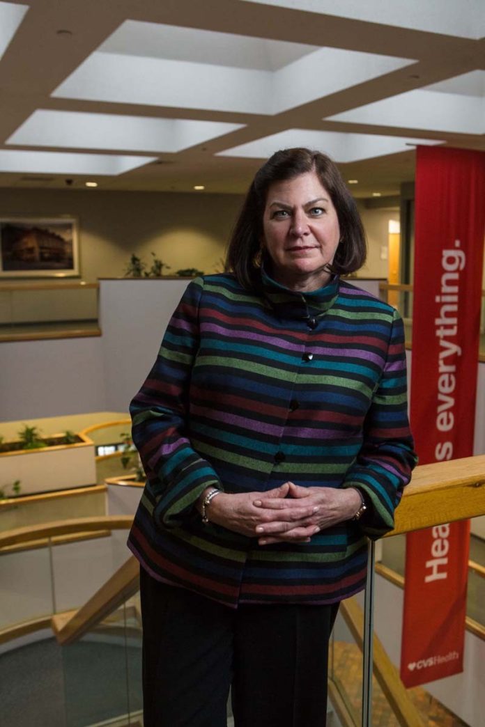 CREATING A BETTER PATH: CVS Health Executive Vice President and Chief Human Resources Officer Lisa Bisaccia is proud of the company's decision to eliminate the sale of tobacco products in 2014. / PBN PHOTO/RUPERT WHITELEY
