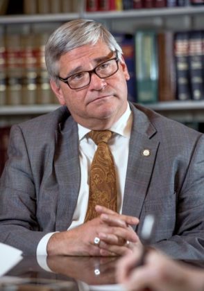 KEEPING HIS OPTIONS OPEN: When asked whether he wanted to stay in politics once his term is up, Attorney General Peter F. Kilmartin said he hasn't decided, but plans to &quot;follow whatever my passion may be.&quot; / PBN PHOTO/MICHAEL SALERNO