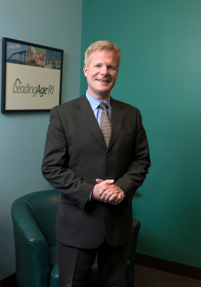 James Nyberg is the director of LeadingAge Rhode Island, a member organization that represents nonprofit nursing homes, assisted-living residences, senior housing and adult day centers in the Ocean State. / PBN PHOTO/MICHAEL SALERNO