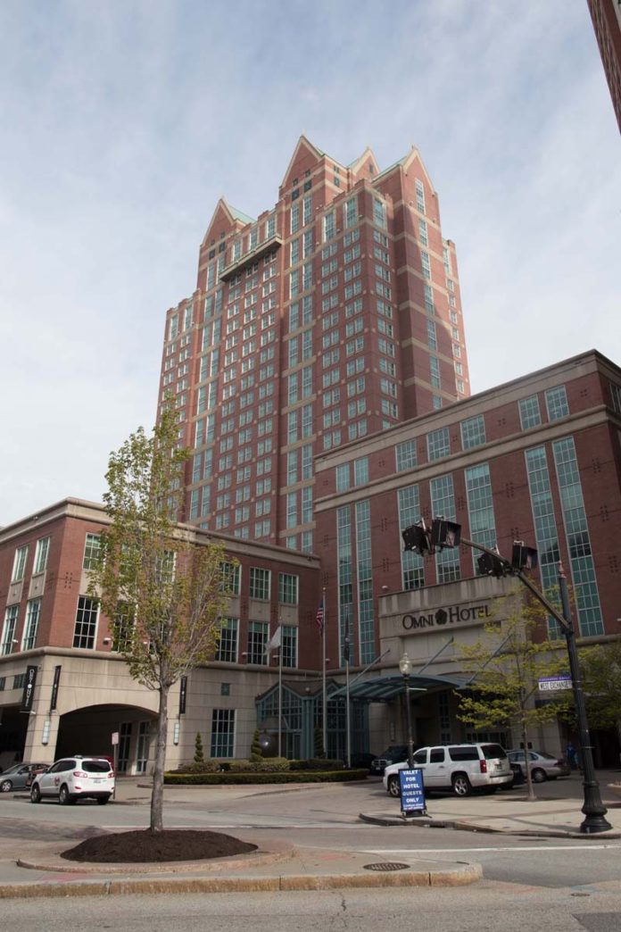 1 Omni Providence HotelADDRESS: 1 West Exchange St. OWNER: Omni Rhode Island LLC VALUED AT: $74,326,500 in 2016This luxury hotel, which includes 564 guest rooms and suites, was built in 1994. It connects to the R.I. Convention Center and has 18 meeting rooms with 22,877 square feet of meeting space. Its assessment increased 11 percent. / PBN PHOTO/STEPHANIE EWENS THE OMNI Providence Hotel on West Exchange Street was named a AAA Four Diamond Award winner, AAA Northeast said Thursday. / PBN FILE PHOTO/STEPHANIE EWENS