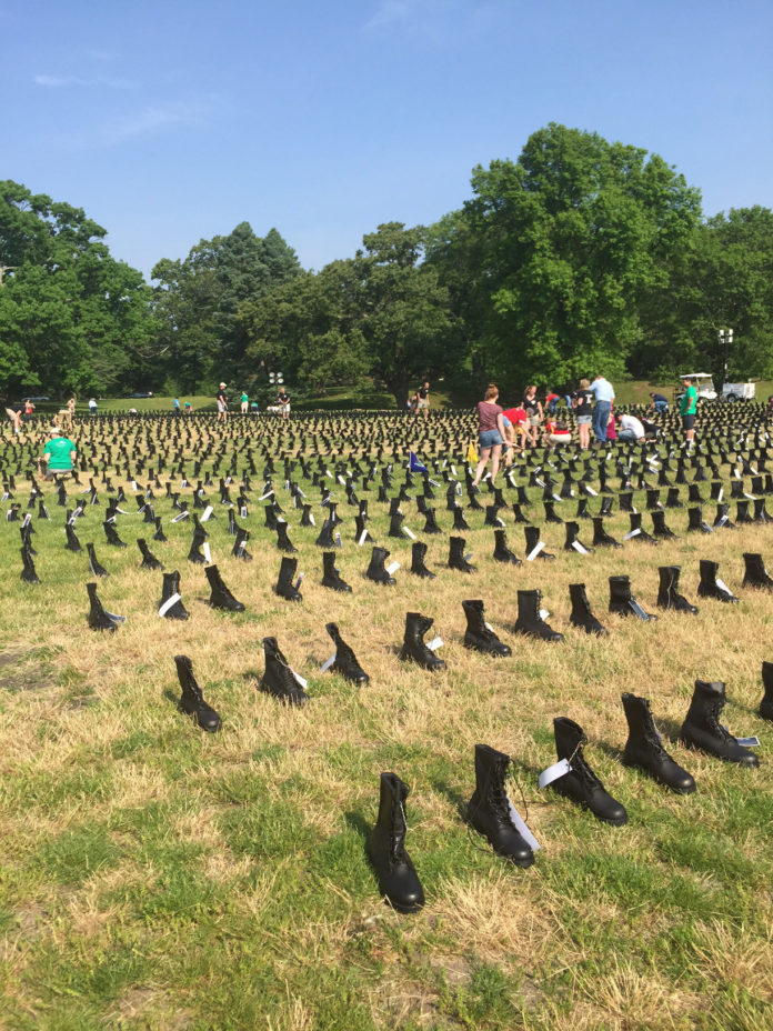 The Rhode Island-based branch of Operation Stand Down hosted its first Boots on the Ground Memorial on Memorial Day weekend. / COURTESY OSDRI