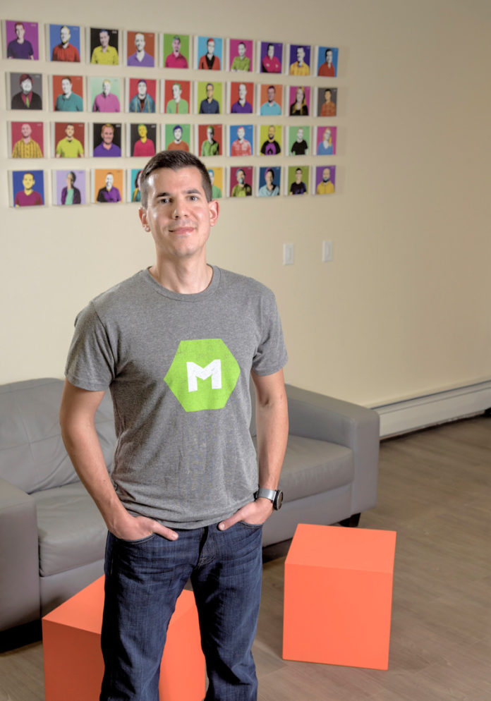 Since founding MojoTech in 2008, after working as an engineer at two venture-backed startups, Nick Kishfy has built a software firm that continues on an upward path, adding clients and staff. / PBN PHOTO/MICHAEL SALERNO