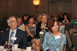 Achievement Honoree Maureen Cronin, Worldways Social Marketing (r); Johnnie Chace, Family Service of RI (c) and Women to Watch Honoree Kelly Taylor, Kelly Taylor Interior Designs / Skorski Photography