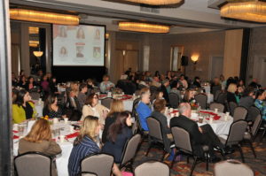 A crowd of over 300 attended the 2016 Business Women Leadership Summit & Awards Luncheon at the Providence Marriott / Skorski Photography