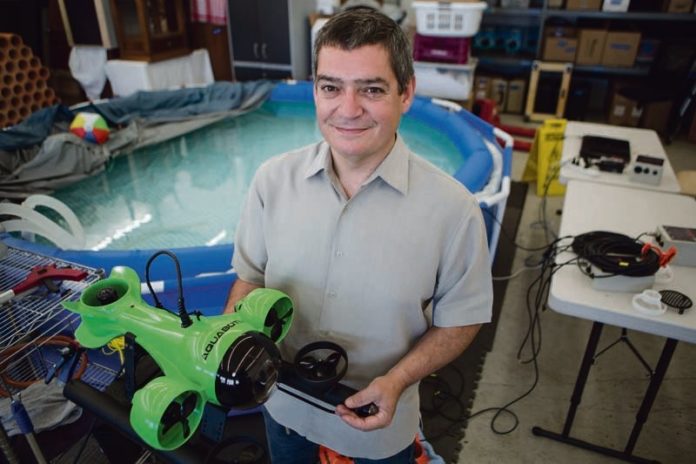 EXPANDING HORIZONS: When Durval Tavares founded Aquabotix Technology in 2010 he took advantage of incubator space available at the University of Massachusetts Dartmouth's Advanced Technology Manufacturing Center, now re-branded as the Center for Innovation and Entrepreneurship. / PBN FILE PHOTO/RUPERT WHITELEY