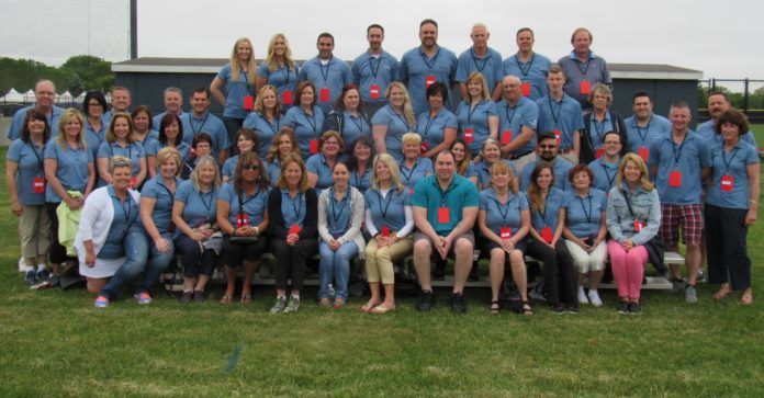 A large number of Rhode Island credit union employees this year participated in the 48th annual Special Olympics Rhode Island State Summer Games. / COURTESY COOPERATIVE CREDIT UNION ASSOCIATION