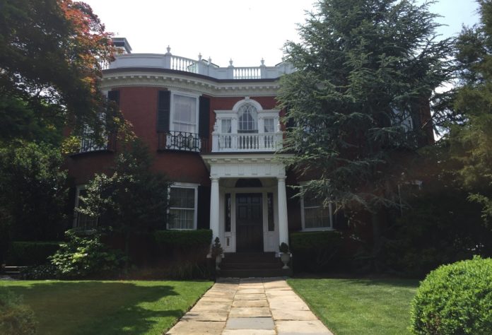 THE 1801 HALSEY HOUSE on Prospect Street in Providence has been purchased by Paolino Properties. The Federal-style mansion was the setting for the H.P. Lovecraft novel "The Case of Charles Dexter Ward." / COURTESY PAOLINO PROPERTIES