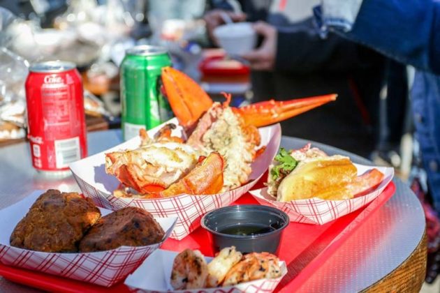 HARVEST OF THE SEA: Lobster, stuffies and shrimp were on the menu at the annual Bowen's Wharf Seafood Festival in Newport in 2015. This year's feast is slated for Oct. 15-16. / COURTESY DISCOVER NEWPORT