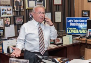 COMMONSENSE APPROACH: In 2013 North Providence – facing a pension shortfall of about $21 million – was awarded $20.6 million through a settlement with Google Inc. The town put the full $20.6 million toward its pension plan. "You could get very foolish with that kind of money," said Mayor Charles A. Lombardi. / PBN PHOTO/ MICHAEL SALERNO