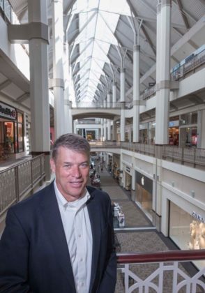 NEW DIRECTION: Mark Dunbar, general manager of Providence Place mall, General Growth Properties, is seen at the mall, which is undergoing changes designed to modernize parking. / PBN PHOTO/MICHAEL SALERNO