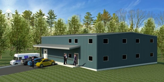 BEACON DISTRIBUTORS is building a headquarters in Burrillville and expects to move into the new, 6,100-square-foot building by November. / COURTESY BEACON DISTRIBUTORS