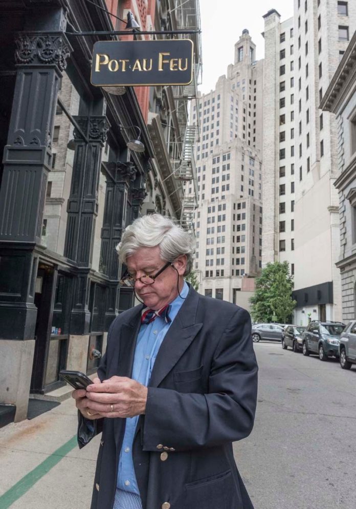 HISTORY, UP CLOSE: Bob Burke, founder and executive director of the Providence Independence Trail, has been happy to transition from a phone-based self-guided tour to an app that uses GPS to help connect tourists to the historic locations throughout the Capital City. / PBN PHOTO/MICHAEL SALERNO