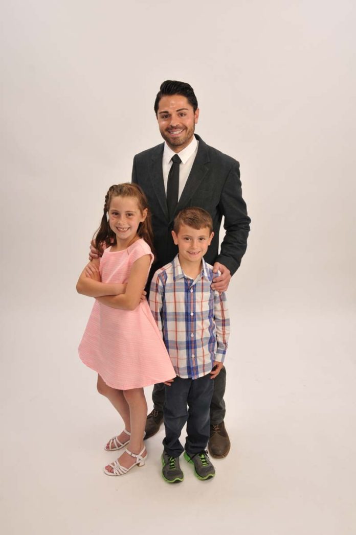 The Prop: Matthew Vangieri finds no trouble in living in the moment as father to Brody, 6, and Ava, 8.
