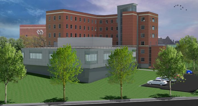 This is an artist's rendering of the new 10,000-square-foot Providence Veterans Administration Medical Center. / COURTESY VETERANS ADMINISTRATION