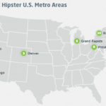 PROVIDENCE IS THE seventh "most hipster" metro in the country, according to Infogroup. / COURTESY INFOGROUP