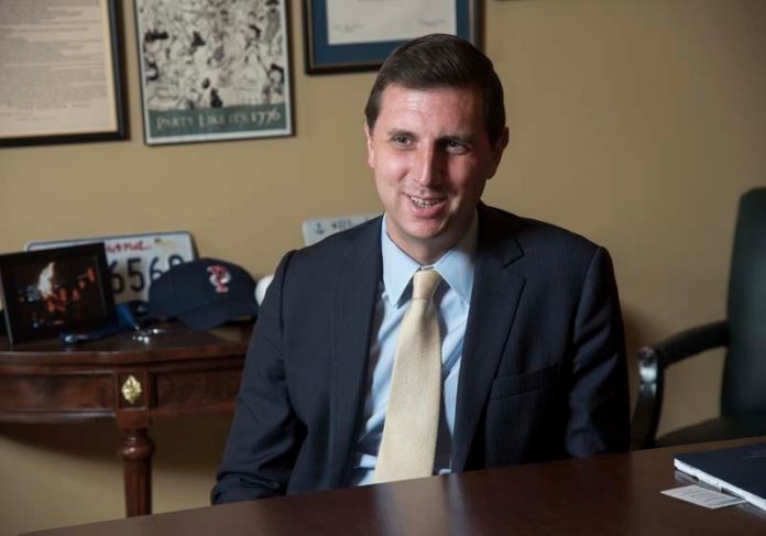GENERAL TREASURER Seth Magaziner, who oversees the state’s portfolio comprising dollars from state employee pensions, told Providence Business News last month that fiscal 2016 was “a challenging year for all investors.” / PBN FILE PHOTO/MICHAEL SALERNO 