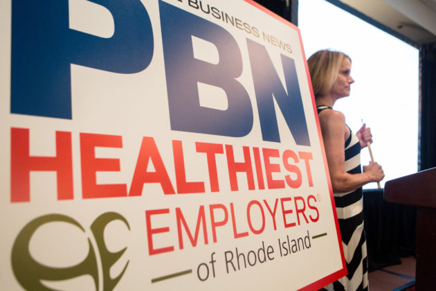 TWO-HUNDRED AND FORTY people representing the Healthiest Employers in the region attended a luncheon celebration of their workplace wellness achievements put on Thursday by Providence Business News at the Providence Marriott Downtown. / PBN PHOTO/RUPERT WHITELEY