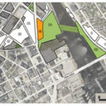 I-195 commission agrees to cover up to $2M in pedestrian bridge costs PICTURED IS Parcel 42, a 1.08-acre sliver of land that fronts Parcel 4, the proposed 5-acre district park that is the downtown landing for the pedestrian bridge. / COURTESY I-195 DISTRICT COMMISSION