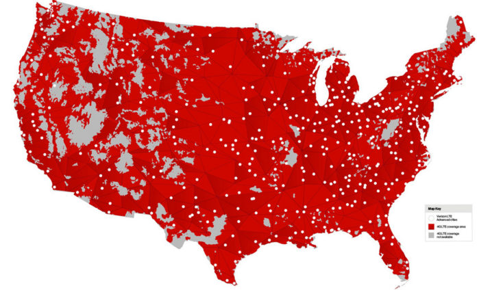 Verizon this week said that more than 288 million mobile users in 461 cities around the country received faster peak wireless data speeds at no extra cost through its new LTE Advanced technology. / COURTESY VERIZON