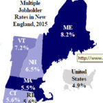 RHODE ISLAND tied with Connecticut for the fourth-highest multiple jobholder rate in New England last year at 5.6 percent, the state Department of Labor and Training said. / COURTESY R.I. DEPARTMENT OF LABOR AND TRAINING