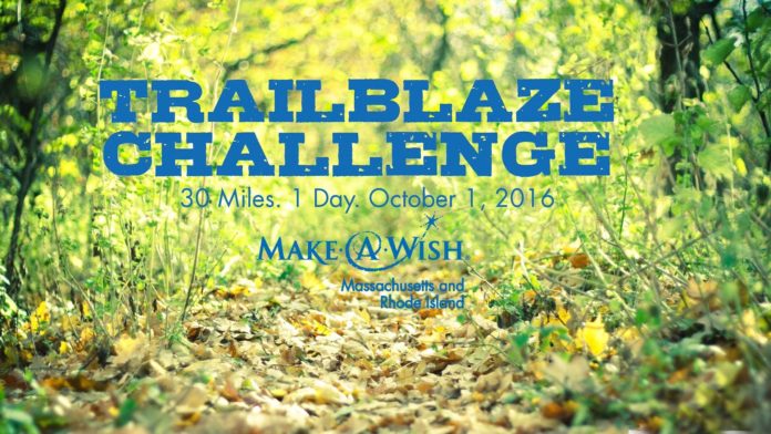 MAKE A WISH MASSACHUSETTS AND RHODE ISLAND is organizing a one-day, 30 mile hike in western Massachusetts from Sept. 30 to Oct. 2 to raise funds.